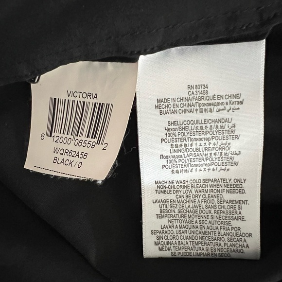 NEW BCBGMAXAZRIA BLACK VICTORIA SLEEVELESS TIED DRESS - Picture 11 of 11